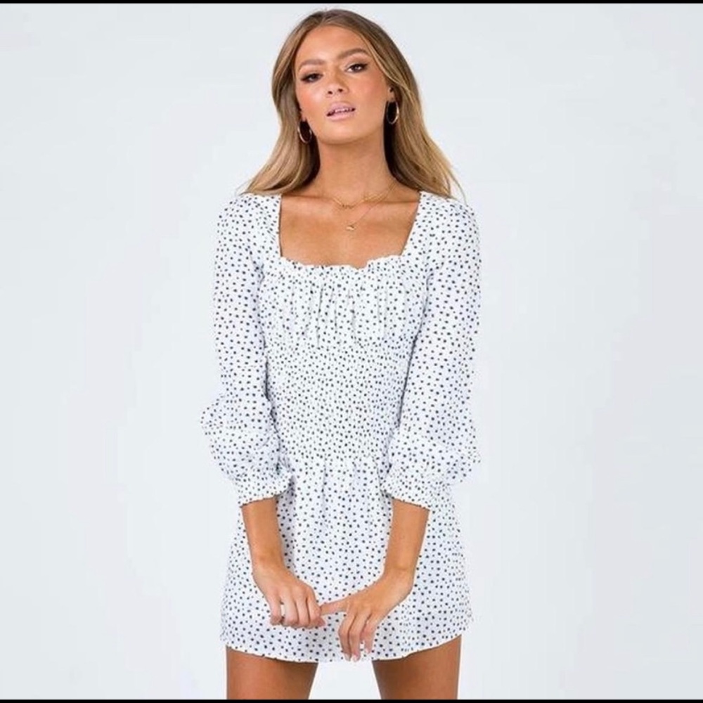 White Mini Princess Polly Dress